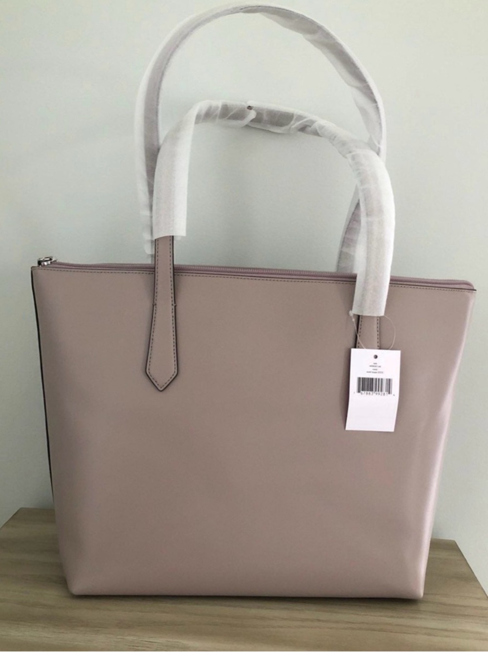 kate spade Dusty Pink Leather Tote with Bow Charm - Picture 3 of 6